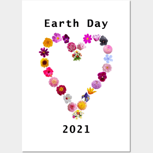 Floral Heart for Earth Day 2021 Posters and Art